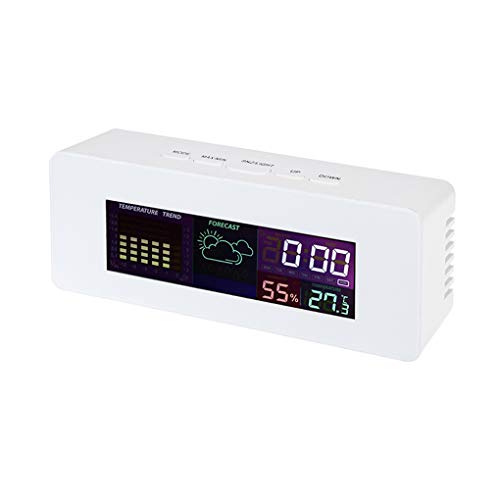 VONKY Digital Weather Station LCD termômetro higrômetro 0~50 Termômetro Calendário Despertador Funçã