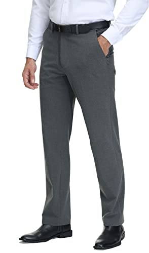 Soojun Men's Modern Fit Expandable Waist Premium Comfort Dress Pant2
