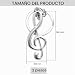 Imagen de Llaveros Nota Musical Metálicos