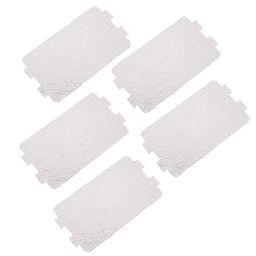 5 piezas de repuesto de placa de mica para horno microondas, cubierta de guía de microondas, accesorio de reparación para horno microondas