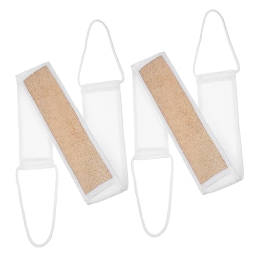 BESTYASH 2 Piezas Fregado de muescas mujer esponja vegetal exfoliante neto esponja de lufa depuración Lofah Tailla de muesca toallita exfoliante LOOFAH exfoliante Scrubber toalla