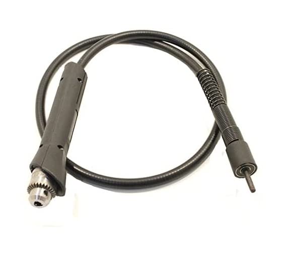 Il manipolo consente un'ottima presa antiscivolo e la lunghezza di totale di 130 cm permette lavorazioni in posizioni poco accessibili. Viene fornito con chiave di serraggio e chiavino a L per bloccaggio mandrino.