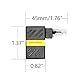 Riertostng 90-Grad Cat 6 Ethernet Extender Adapter, 180 Grad gedrehter RJ45 Männlich Zu Weiblich Netzwerk 1000Mbps Adapterstecker, für Computer, Laptops, Router - 2 Stück