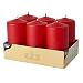 Produktbild 6 Stumpenkerzen Ø 60 mm · 115 mm rot