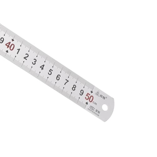 Règle en acier inoxydable rigide de 50cm pour un traçage métallique net