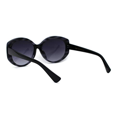 Womens Mod Oversize Oval Thick Plastic Butterfly Sunglasses4