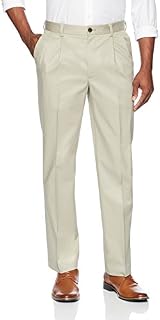 Amazon Brand - Buttoned Down Men's Relaxed Fit Pleated Non-Iron Dress Chino Pant