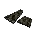 2Pcs Car Cabin Air Filter Conditioner 3D1819619A Compatible For BENTLEY CONTINENTAL 4.0 V8 6.0 W12