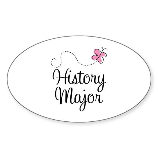 CafePress Cute History Major Oval Bumper Sticker Car Decal