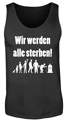 Débardeur pour Homme Noir en coton taille S avec motif imprimé
