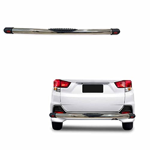 Image of Stainless Steel High Gloss Safety Rear Bumper Protector for Mobilio