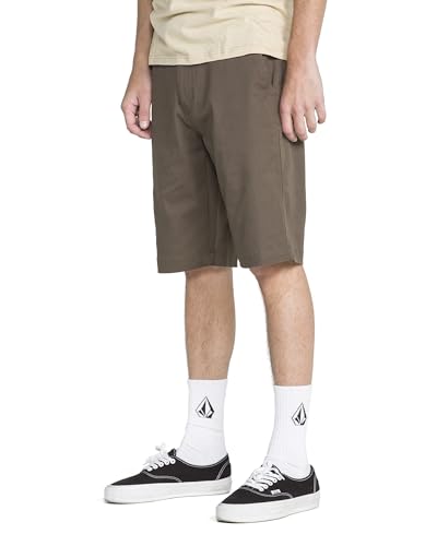 Image of Volcom Men's Vmonty Chino Shorts - 22 inch Outseam, Relaxed Fit, Durable Cotton Fabric