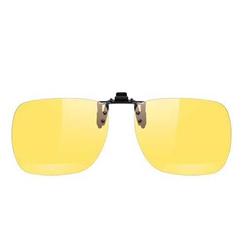 Image of MERRY'S Polarized Clip on Sunglasses Flip Up Metal Clip Attachments for Prescription Glasses