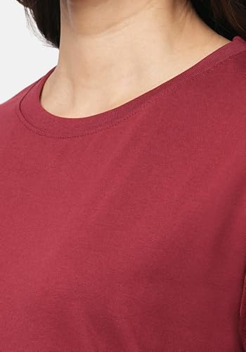 Image of Wear Your Opinion Women's S to 5XL Plain Solid 100% Cotton Unisex Boyfriend Fit T-Shirt (Design: Solid)