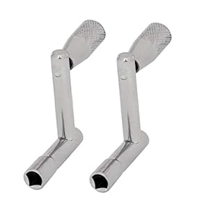 2 stks Snare Drum Tuning Key Percussion Instrument Tuning Tool Zilver