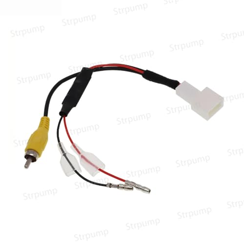 Image of Retain OEM Factory Car Rear View Backup Reverse Camera Video Adapter Connector RCA Cable for Toyota Land Cruiser Old RAV4 RX330 Original 86 Screen Mazda 4Pin
