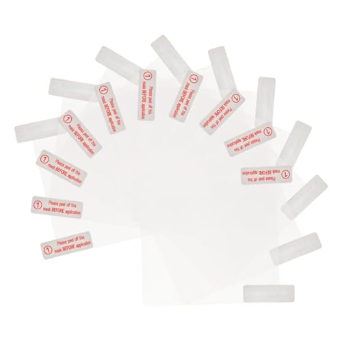 TOGEVAL 12個 耐高温透明静電式両面テープ 車用ダッシュカムフロントフィルム対応 強力接着クリアステッカー貼り付け簡単