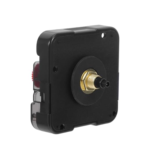 IWOWHERO Mecanismo de Reloj de Cuarzo Silencioso Eje Corto de 17Mm, Kit de Reemplazo a Batería para Movimiento de Reloj de Pared, Motor de Repuesto Preciso Reparación DIY