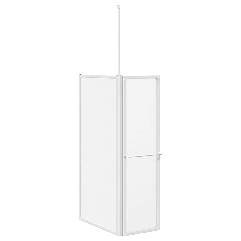 Parete doccia pieghevole a forma di L, 70 x 120 x 137 cm, 4 pezzi