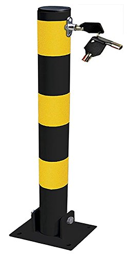 ROUND FOLDING PARKING POST - WITH KEYS AND BOLTS