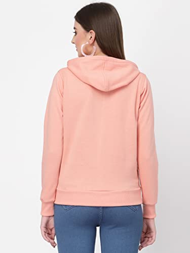 Image of UZARUS Women's Cotton Fleece Stylish Sweatshirt Hoodie