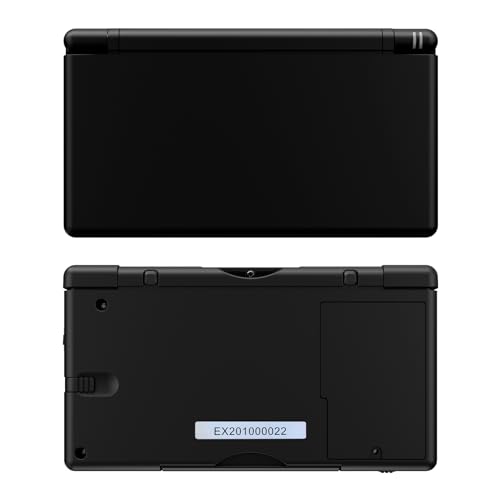 Image of eXtremeRate Black Replacement Full Housing Shell for Nintendo DS Lite, Custom Handheld Console Case Cover with Buttons, Screen Lens for Nintendo DS Lite NDSL - Console NOT Included