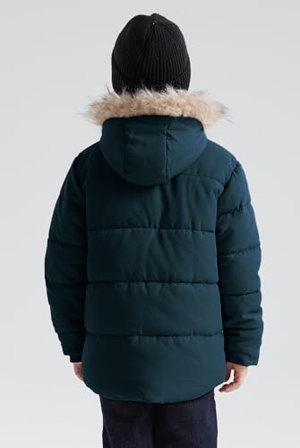 maoo garden Boys Winter Coat Kids Heavyweight Sherpa Lined Jacket Cotton Windproof Anorak Jacket2