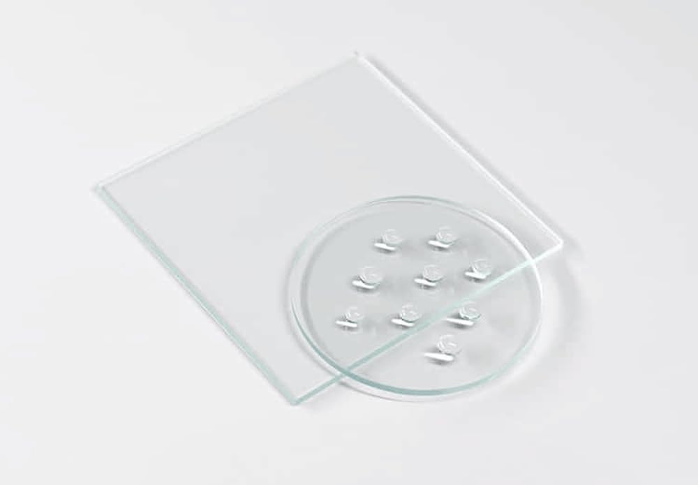 Juego de láminas de vidrio hidrofóbico/hidrófilo de un solo lado: 10 piezas, espesor (0,4-2,0 mm)(100 * 100 * 0.5mm 1 Side Hydrophilic)