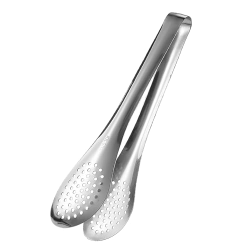 9-Inch Kitchen Tongs for Cooking, 3Pcs Stainless Steel Food Serving Tongs Small Serving Tongs Metal Food Tongs Work as Salad Tongs, Serving Utensils, Toaster Tongs