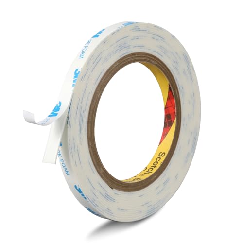 Image of Double Sided Foam Tape | 0.39 inch x16.5Ft| Strong Adhesive Vibration Resistant Tape for Indoor /Outdoor Paint Wall Picture Hanging Poster|Free Damage Mounting Heavy Duty Foam Tape(0.39in /10mm x 16.5ft)