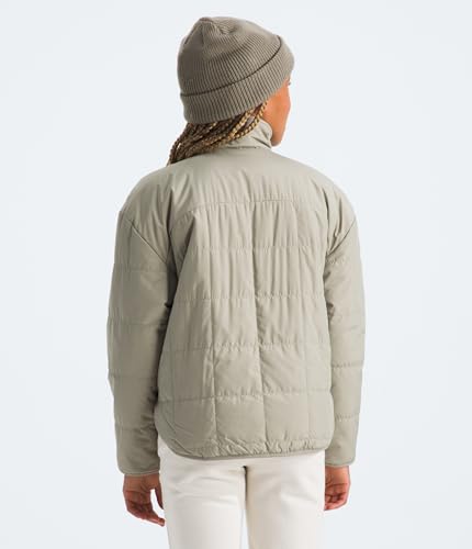 Image of THE NORTH FACE Girls Reversible Shasta Full Zip Jacket | Puffer Coat With Synthetic Insulation, Fleece Lined, Water Repellent