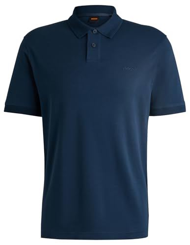 Polo Homme BOSS PE Interlock Bleu pour un Look Chic en Terrasse