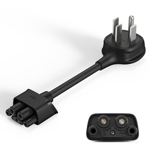 VIPTOO NEMA 14-50 Adapter for Tesla Gen 2 Mobile Connector 240V 32A Level 2 EV Charging Adapter for Tesla Model 3/Y/S/X 14-50 Plug for Tesla Mobile Charger Fast & Safe Home Charging10 inches