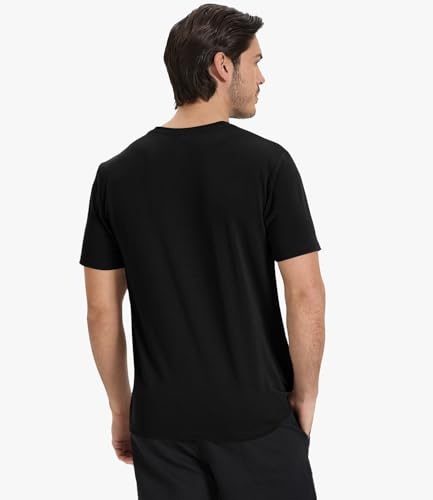 BAMBOO COOL Men's Crewneck T-Shirts Short Sleeve Heavy Weight Tees Moisture Wicking Undershirts Casual Basic T Shirt3