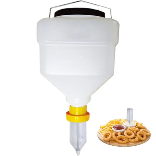 Dispensador de salsa colgante recargable con botella exprimidora de gran capacidad 2