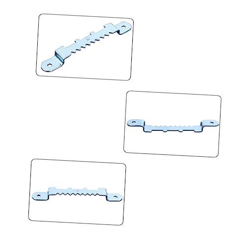 Image of 30 Pcs Kit Easel Picture Frame Hook Double Hole Hangers Metal Hook Suite Photo Frame Jagged