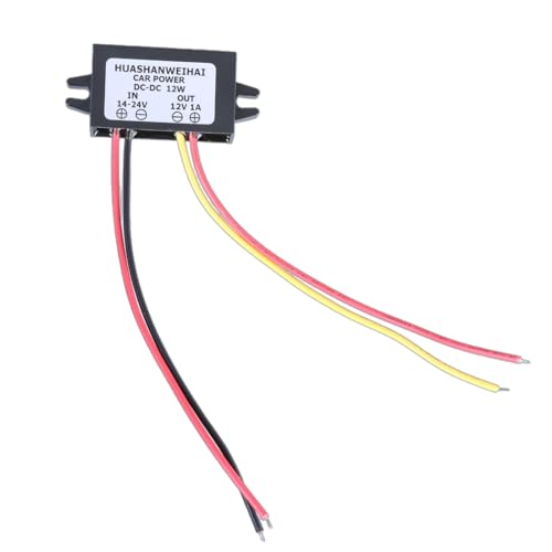 FGDTREE Módulo de salida de 14 V-24 V CC a 12 V fácil de usar, regulador de voltaje, conversores de potencia para coche, convenientes entradas de solución de alimentación