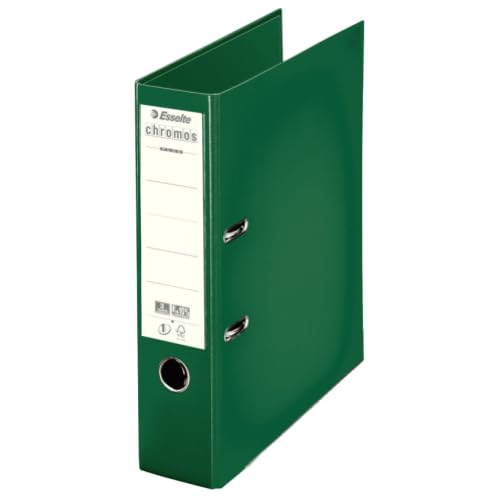 Lot de 10 Classeur à levier Chromos Plus A4, dos de 80, coloris vert foncé