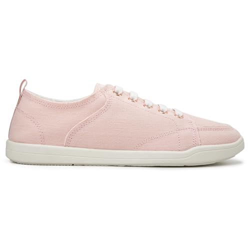 Image of FUNKYMONKEY Slip-On Canvas Sneakers for Women, Comfortable Lightweight Lace-Up Flat Casual Tennis Shoes Breathable Walking Shoes for Everyday Wear