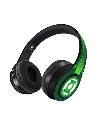 Image of Macmerise Suit up Green Lantern On-Ear Bluetooth Headphone with Upto 10 Hours Playback, FM Radio, SD Card, Soft Padded Ear Cushions and Passive Noise Isolation | Decibel Wireless Headphone