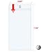 3X Clear Plastic Sleeve Lanyard Ticket Holder with Grommet 8.0" X 3.75"