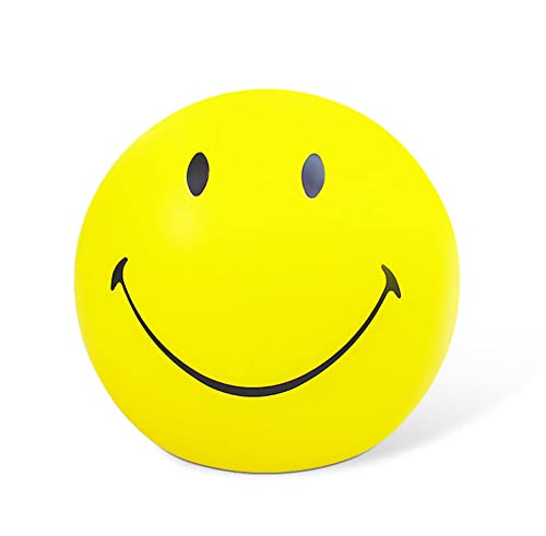SUMESIRO ナイトライト 子供用 スマイリーフェイスランプ ライト 誕生日プレゼント 女の子 男の子 プラスチック ナイトライト ポータブル USB 充電式 ナイトライト 赤ちゃん 幼児 ティーン 寝室用 (15cm)