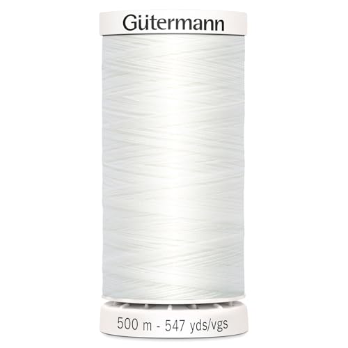 Gutermann White Polyester Sewing Thread 500 m x 3.5 x 3.5 cm