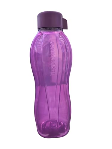 Tupperware to Go Eco 1,0 Liter Drehverschluss Trinkflasche EcoEasy für Kohlensäure 1000ml (Lila)
