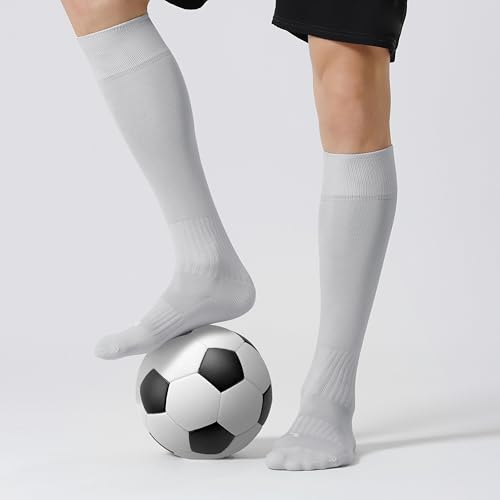Image of CS CELERSPORT 2 /3 Pack Soccer Softball Baseball Socks for Youth Kids Adult Multi-Sport Compression Knee High Socks