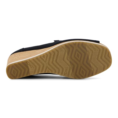 TOMS Womens Essential Wedge Black 9.5 Medium - image 4