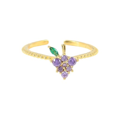 Bagues ouvertes réglables or et argent pour femme avec zircone étincelant