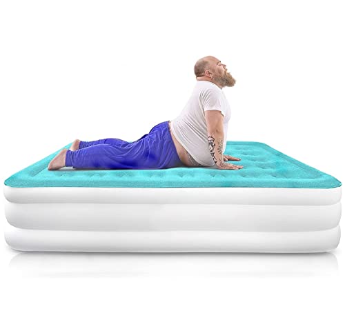 MIRAKEY Air Mattress with Built in Pump Twin - 18" Fast Inflation Blow Up Bed Air Mattresses with Carry Bag for Tent Camping, Home&Guests, Travel Cushion, Indoor