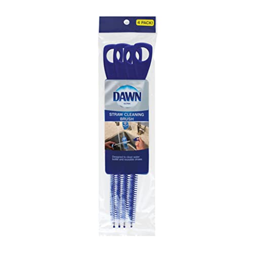 Dawn Straw Cleaning Brush for Reusable Straws, 4 pack