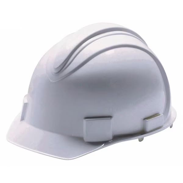 Hard Hat, Polyethylene, 4 Point Ratchet, Type 1, Class E, White, Mfr: 20392-A